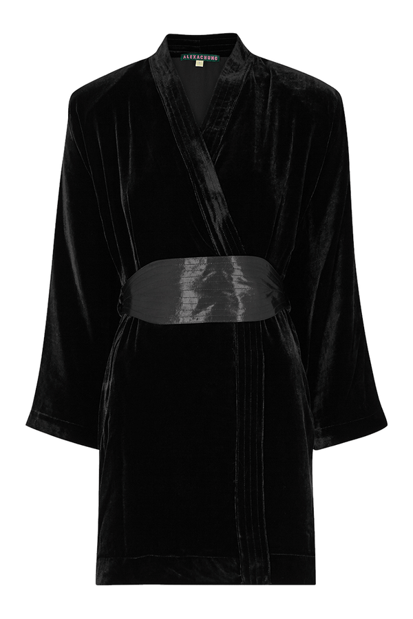 Kimono Wrap Mini Dress